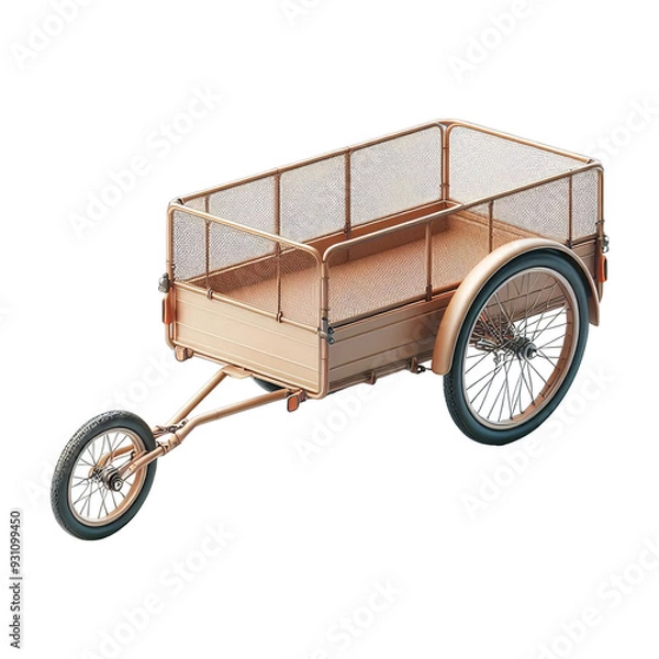 Obraz Bike Trailer isolated on transparent background