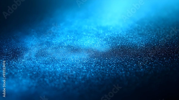 Fototapeta A close-up of a textured blue surface with a shimmering effect.