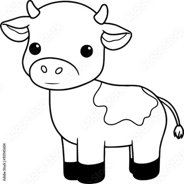 Obraz cartoon cow