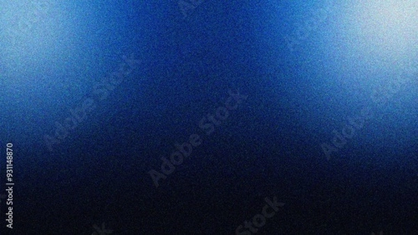 Fototapeta Navy grainy texture effect abstract color gradient background  design web banner header poster 