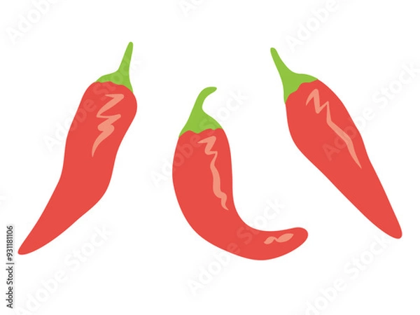 Obraz とうがらし3本セット