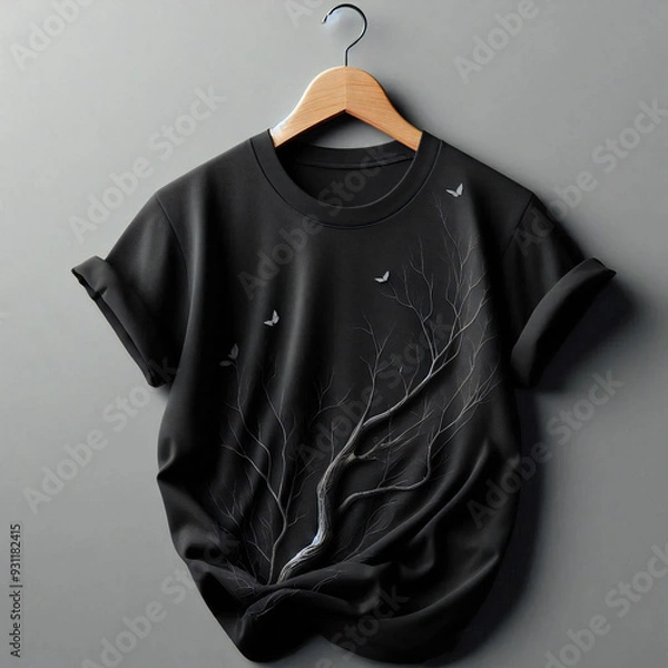 Obraz Black designed premium T-shirt