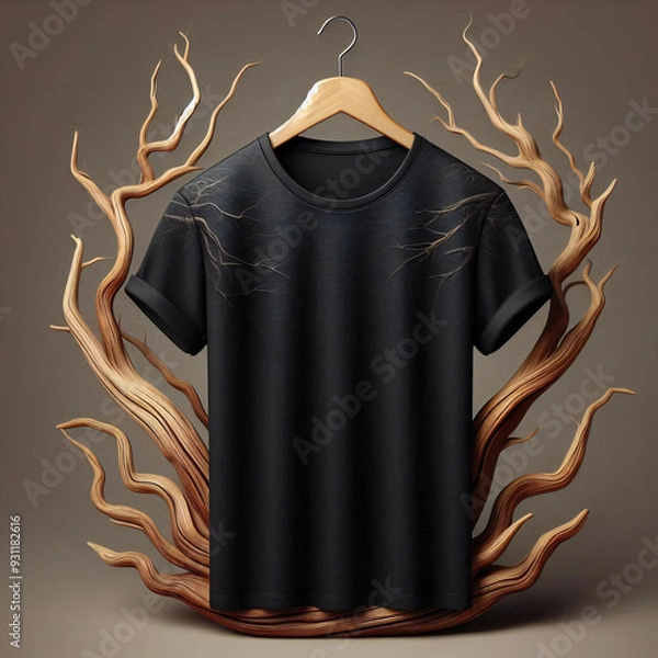 Obraz Black designed premium T-shirt
