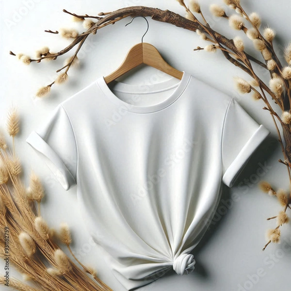 Obraz Lady's premium white T-shirt