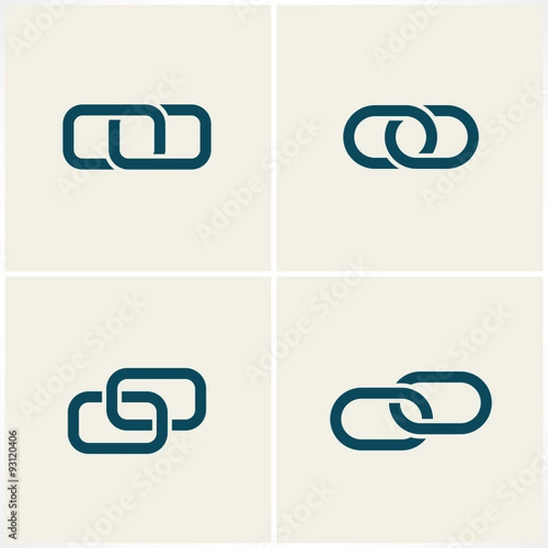 Fototapeta links and chains