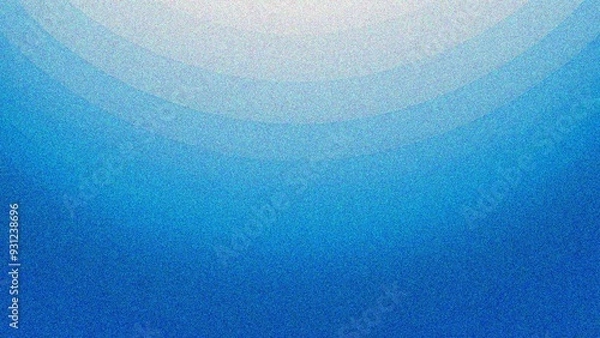 Fototapeta Blue noisy color gradient background, grainy texture effect, poster header banner design backdrop 