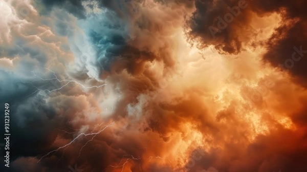 Fototapeta Dramatic Thunderstorm Clouds