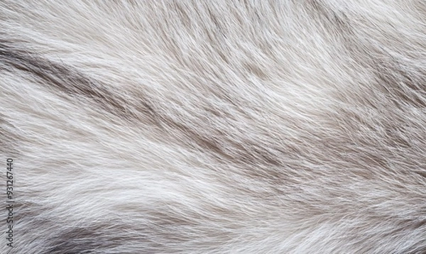 Obraz gray rabbit fur, Generative AI
