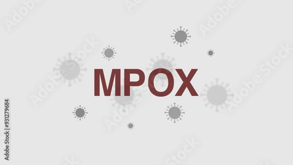 Obraz Mpox virus vector illustration
