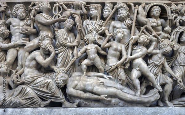 Fototapeta Ancient Roman sarcophagus