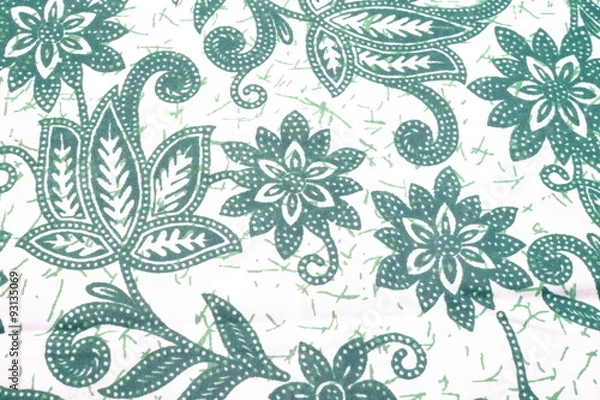 Obraz Pattern for traditional clothes malaysia with batik texture.