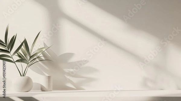 Fototapeta A minimalist banner promoting a new product launch. The design features a sleek background with a simple yet impactful graphic of the product and clear call-to-action text.