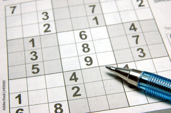 Obraz sudoku puzzle & pen