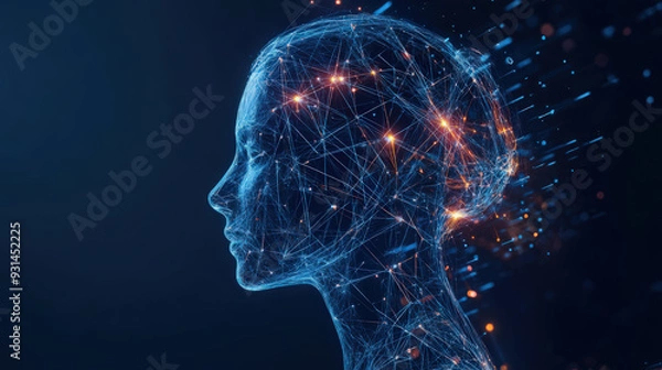 Fototapeta graphic resource for artificial intelligence,