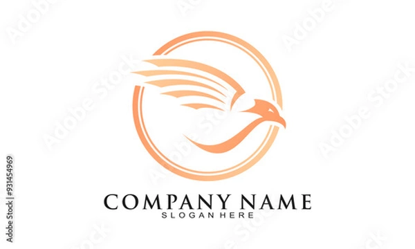 Obraz Eagle elegant logo design vector