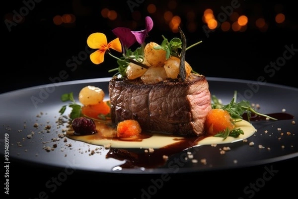 Fototapeta A_chefs_masterpiece_reimagined_through_generative