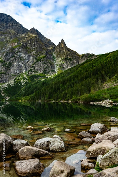 Fototapeta mountain river landscape