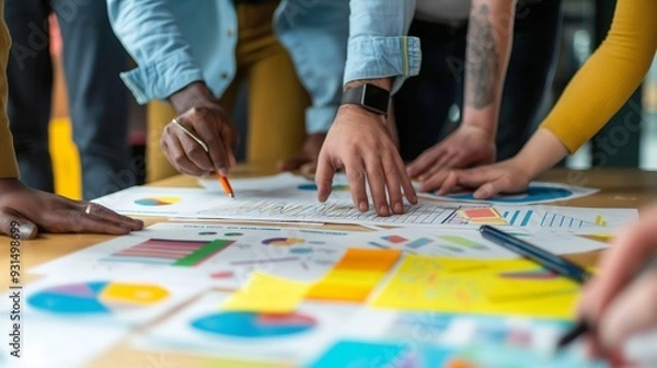 Fototapeta public relations specialists crafting a crisis management plan for a potential PR issue