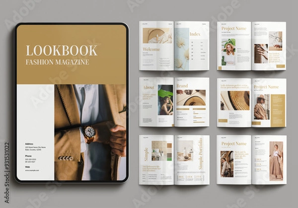 Fototapeta Fashion Magazine Template