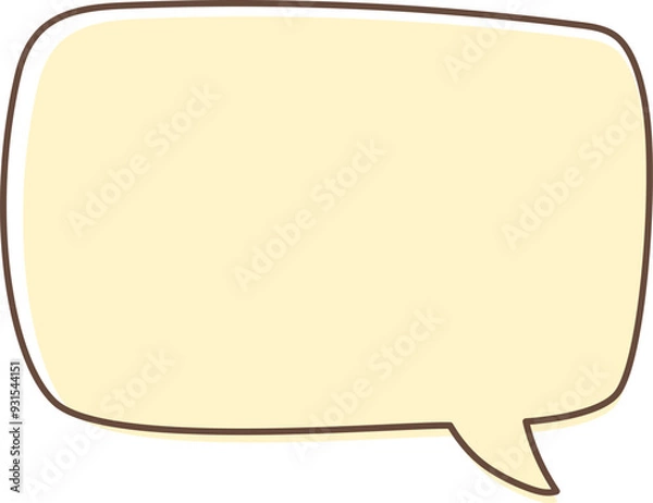 Fototapeta ふきだし　角丸の四角