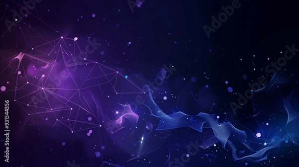 Obraz Abstract background with glowing lines