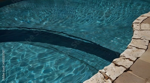 Fototapeta Texture of transparent seawater. generative.ai