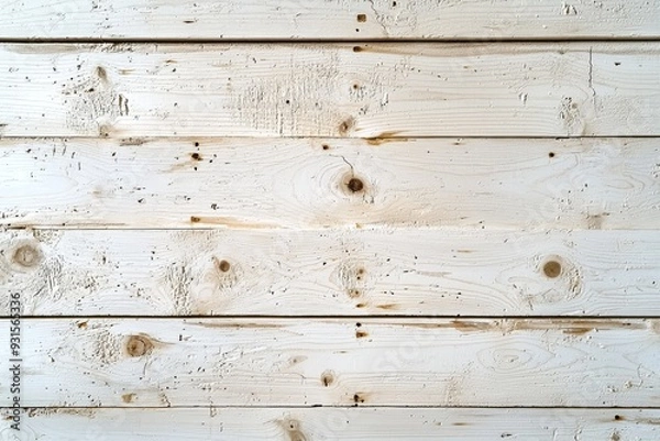 Fototapeta Abstract background of white plywood texture created with generative AI