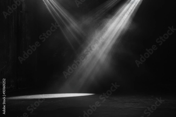 Obraz Stage lights in the dark