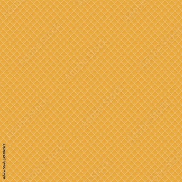 Fototapeta Fresh Baked Orange Waffle Vector Seamless Background Pattern
