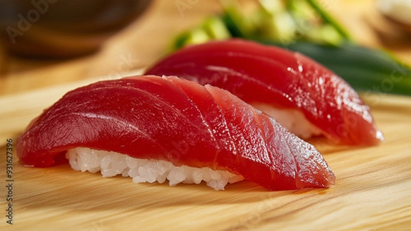 Fototapeta 赤身鮪握り寿司