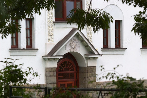 Fototapeta Historical villa of Robert Lewak in Cieszyn, Poland. Vienna Secession architectural style. 