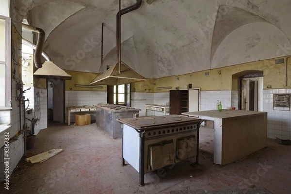Obraz Old abandoned kitchen