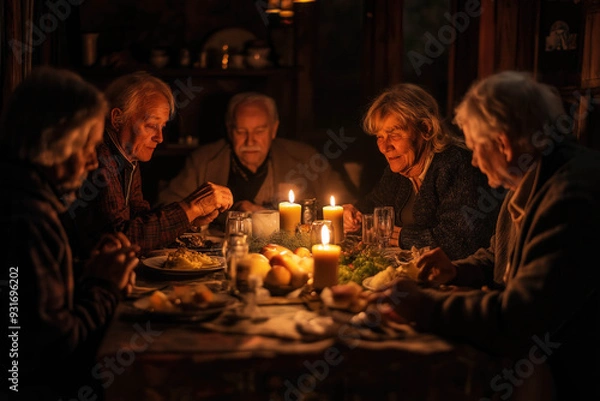 Fototapeta 1950s Family Dinner
