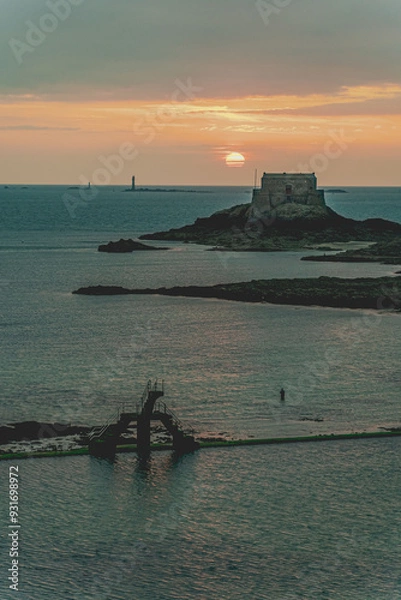 Obraz Saint Malo sunset