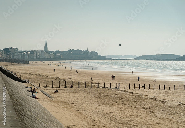 Obraz saint malo beach