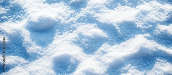 Fototapeta Snow texture Background image featuring snow coverage. with copy space image. Place for adding text or design