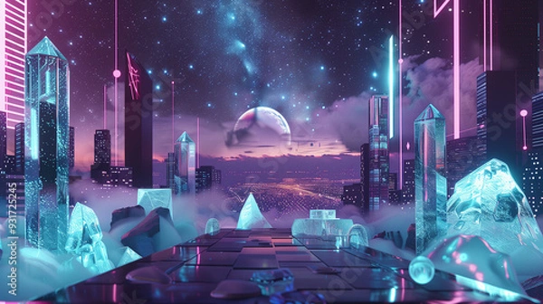 Fototapeta Minimalist Product Display Podium