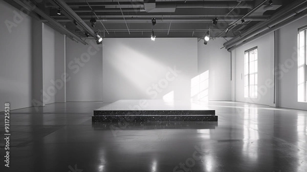 Fototapeta Minimalist Empty Podium for Product Presentation