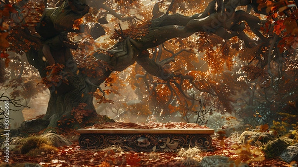 Fototapeta Minimalist Empty Podium for Product Presentation