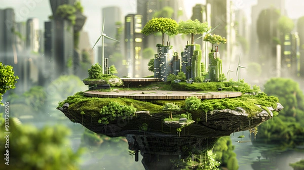 Fototapeta Minimalist Empty Podium for Product Display