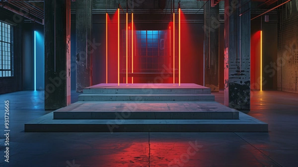 Fototapeta Minimalist Empty Podium for Product Presentation