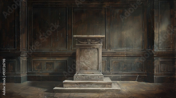 Fototapeta Minimalist Product Display Podium