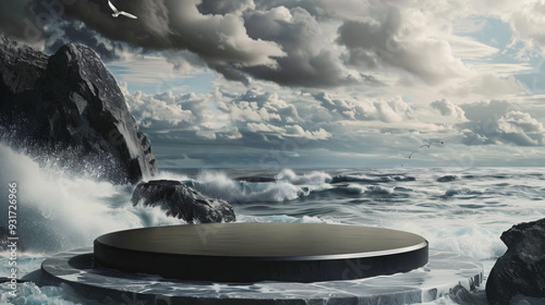 Fototapeta Minimalist Product Display Podium