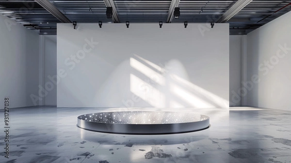 Fototapeta Minimalist Empty Podium for Product Presentation