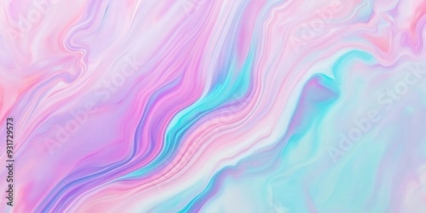 Fototapeta Abstract Pastel Marble Texture with Soft Pink and Blue Hues, Ideal for Modern Design and Backgrounds