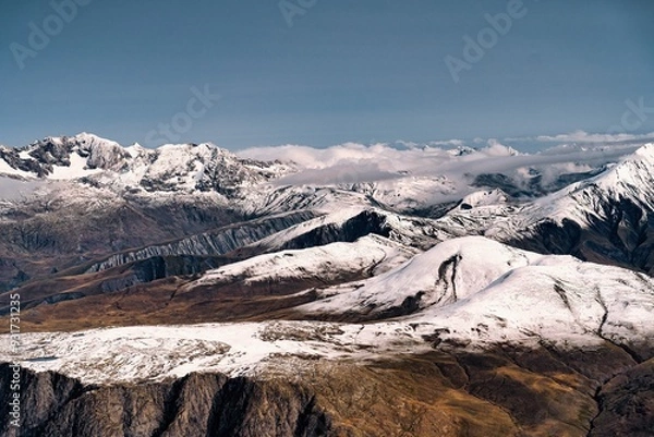 Obraz snow covered mountains la grave