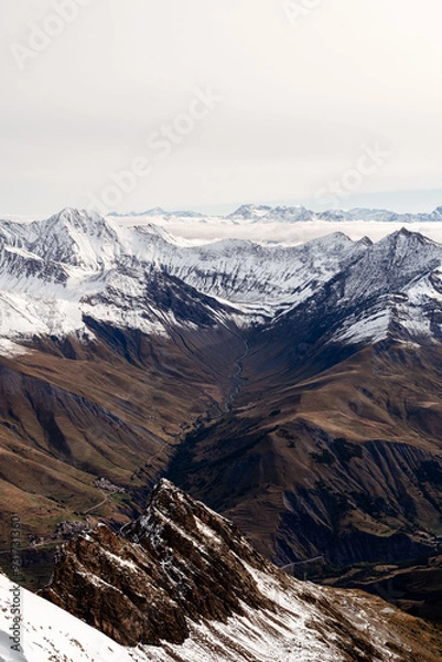Obraz snow covered mountains la grave