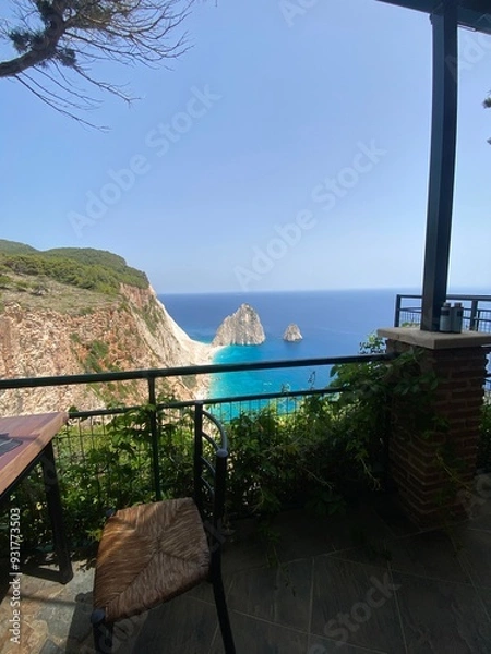 Obraz Ocean view from a restaurant