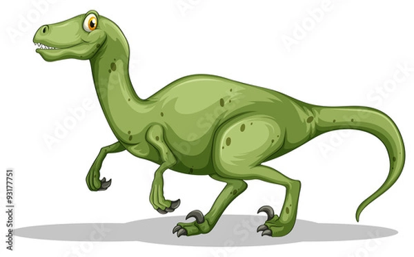Obraz Green dinosaur with sharp claws