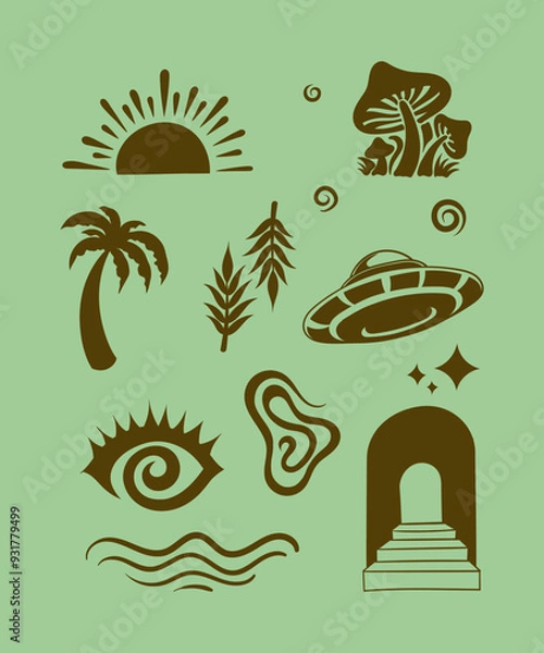 Obraz TATTOO HAND-DRAWN VECTOR ILLUSTRATION